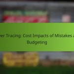 Cover Tracing: Cost Impacts of Mistakes and Budgeting