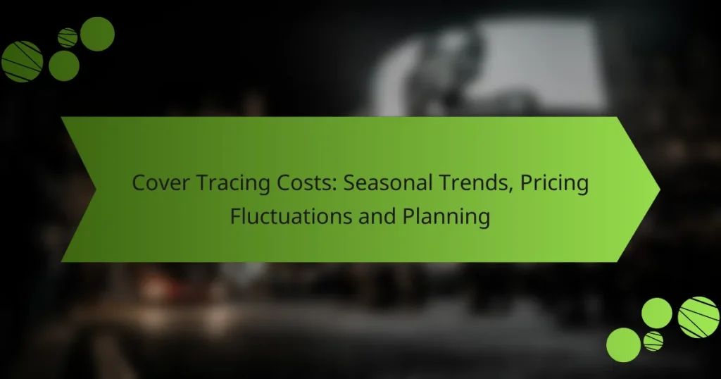 Cover Tracing Costs: Seasonal Trends, Pricing Fluctuations and Planning