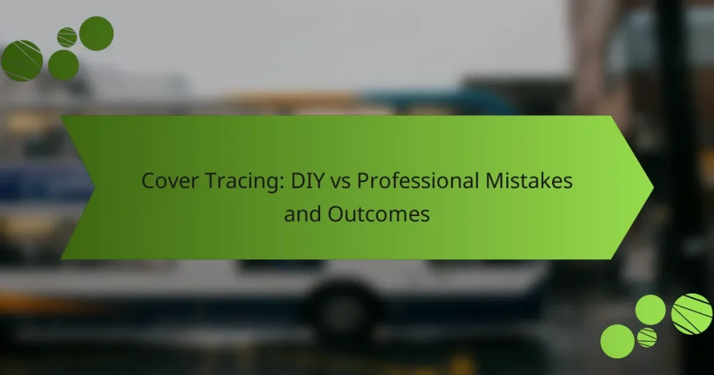 Cover Tracing: DIY vs Professional Mistakes and Outcomes
