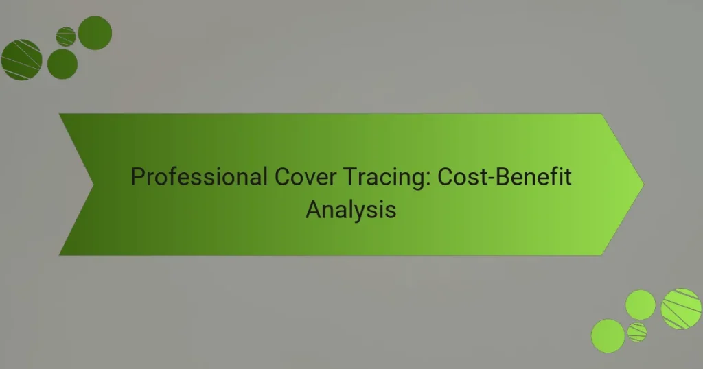 Professional Cover Tracing: Cost-Benefit Analysis