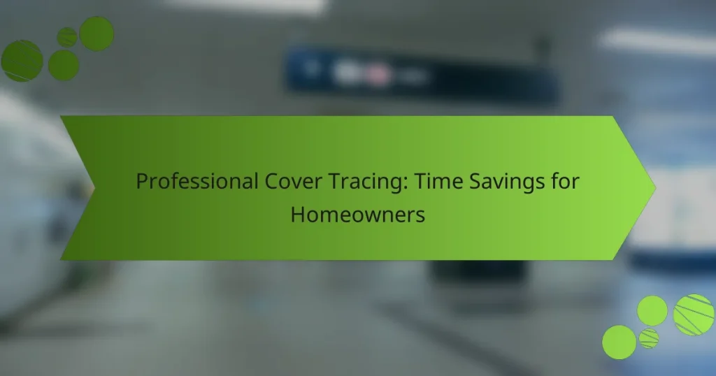 Professional Cover Tracing: Time Savings for Homeowners